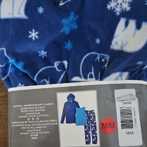 Blue Polar Bear Pajama Set